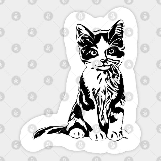 Cat Sticker by Nimmersatt